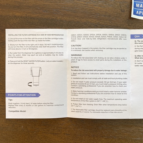 Open Box GlacierFresh (3) Filter Model: GF-XWF Replacement Filter for GE XWF - Picture 9 of 9